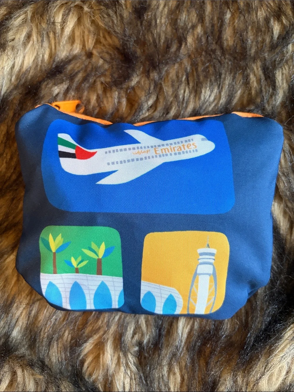 EMIRATES Little Kid Backpack Fly with Me Airline Dubai Travel Zip Top Mini 12x9